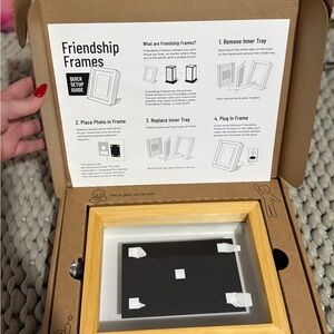 Wooden Friendship Frame with Black Inner Tray